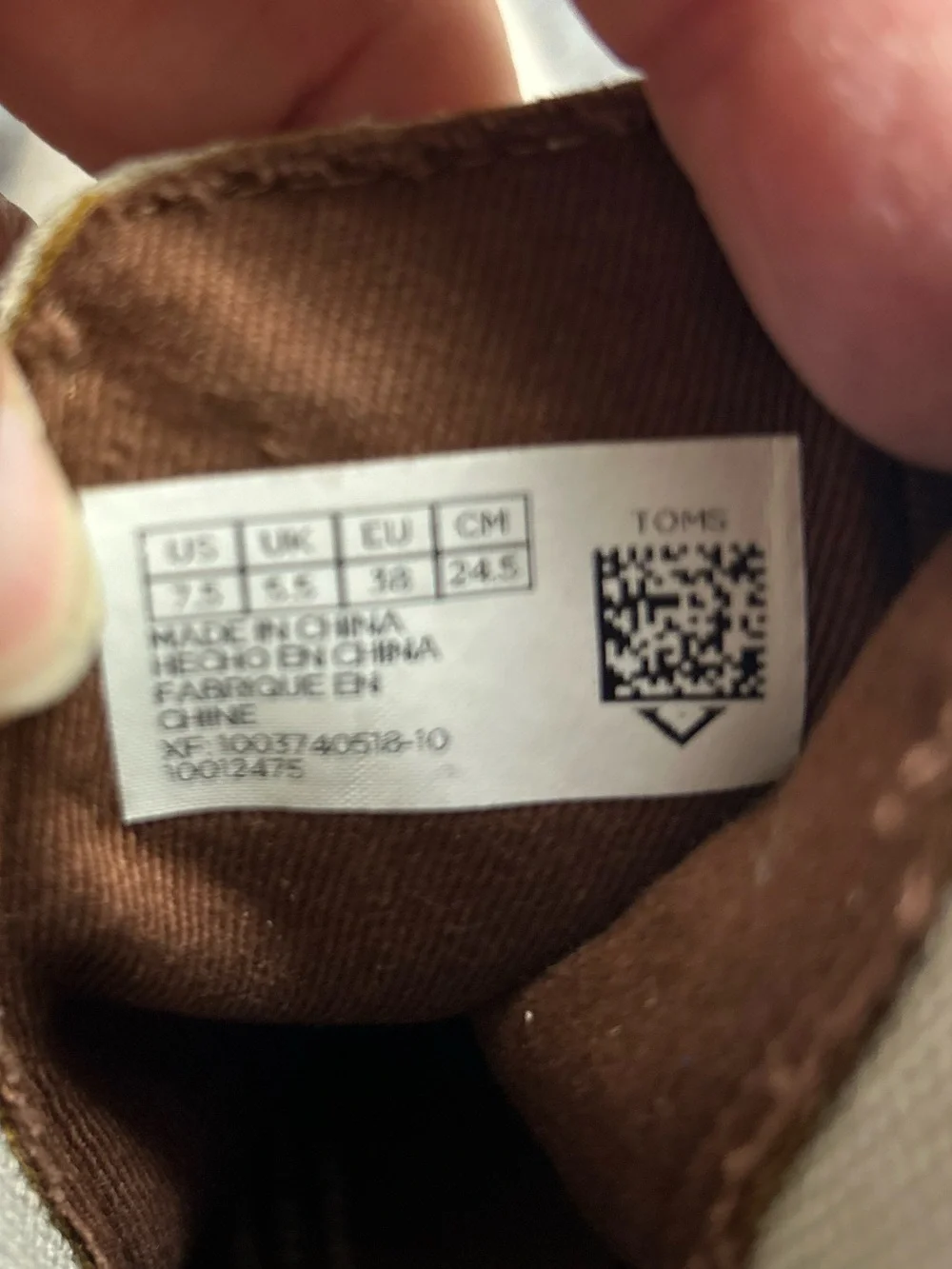 Toms chelsea cream